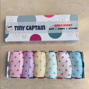 Tiny captain baby girls socks. Size 12-24 months.
